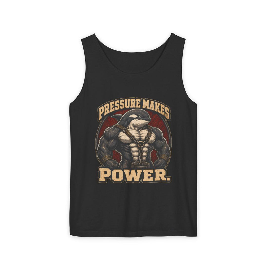 Pressure Makes Power Orca Black Workout Tank