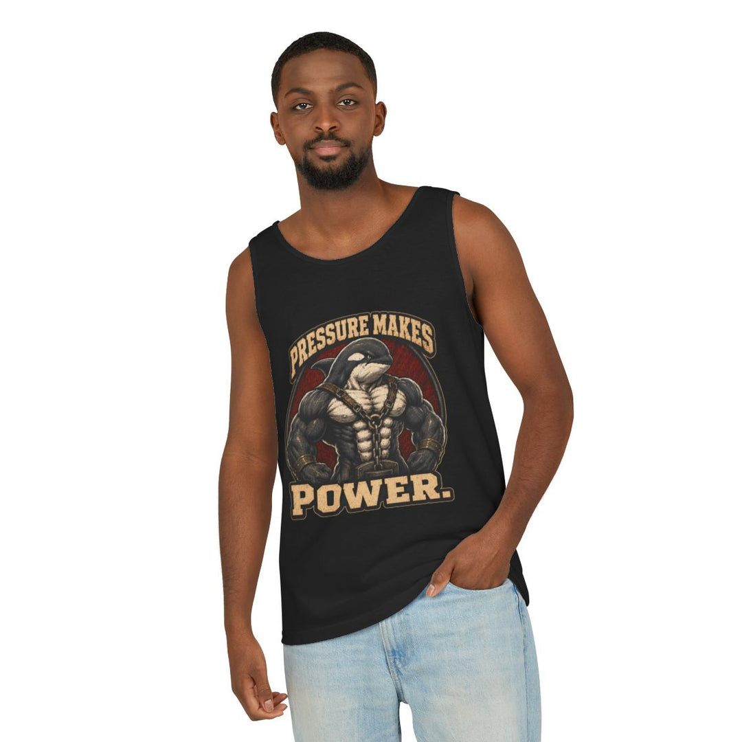 Pressure Makes Power Orca Black Workout Tank