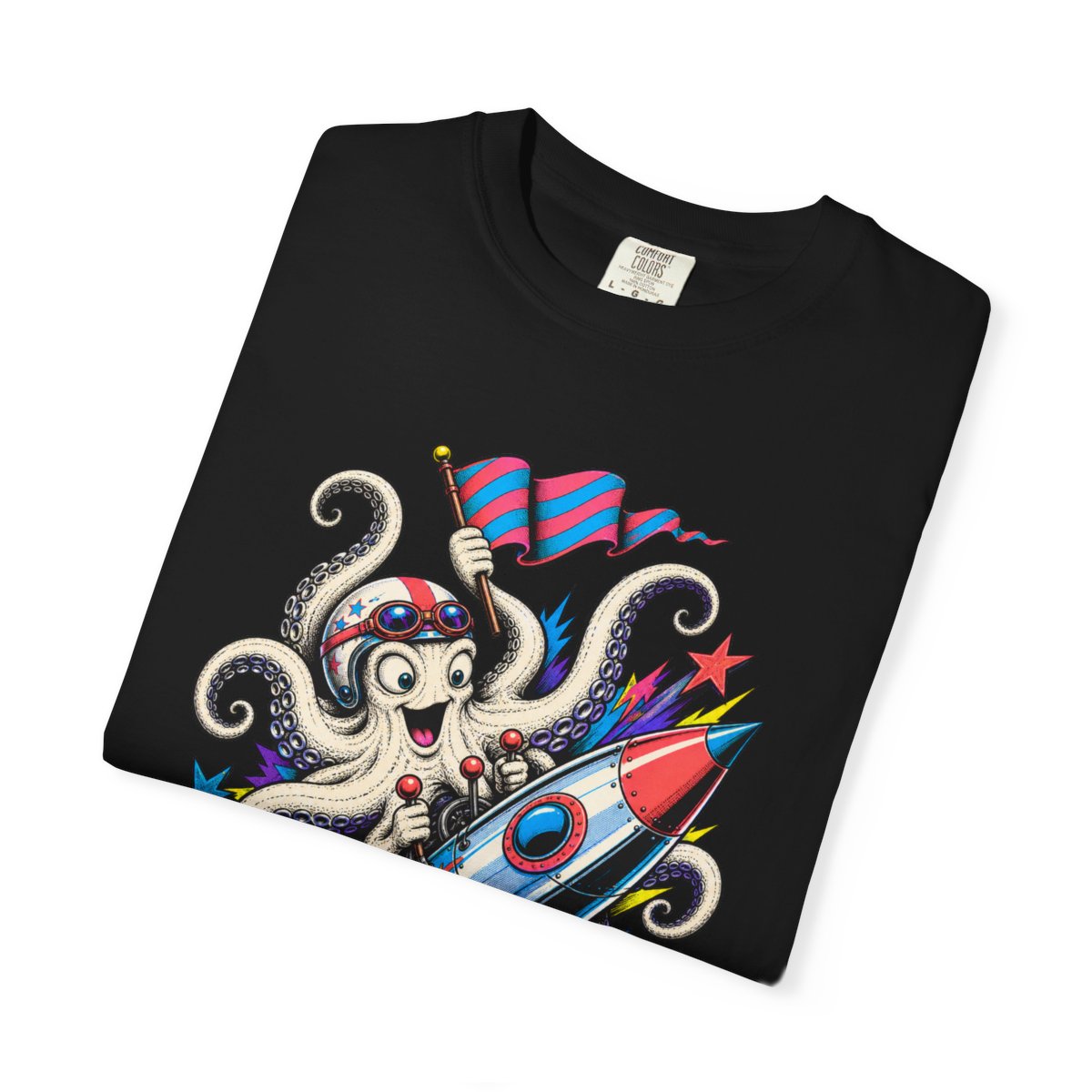 Rocket Octopus Daredevil Cosmic Sideshow Graphic Tee