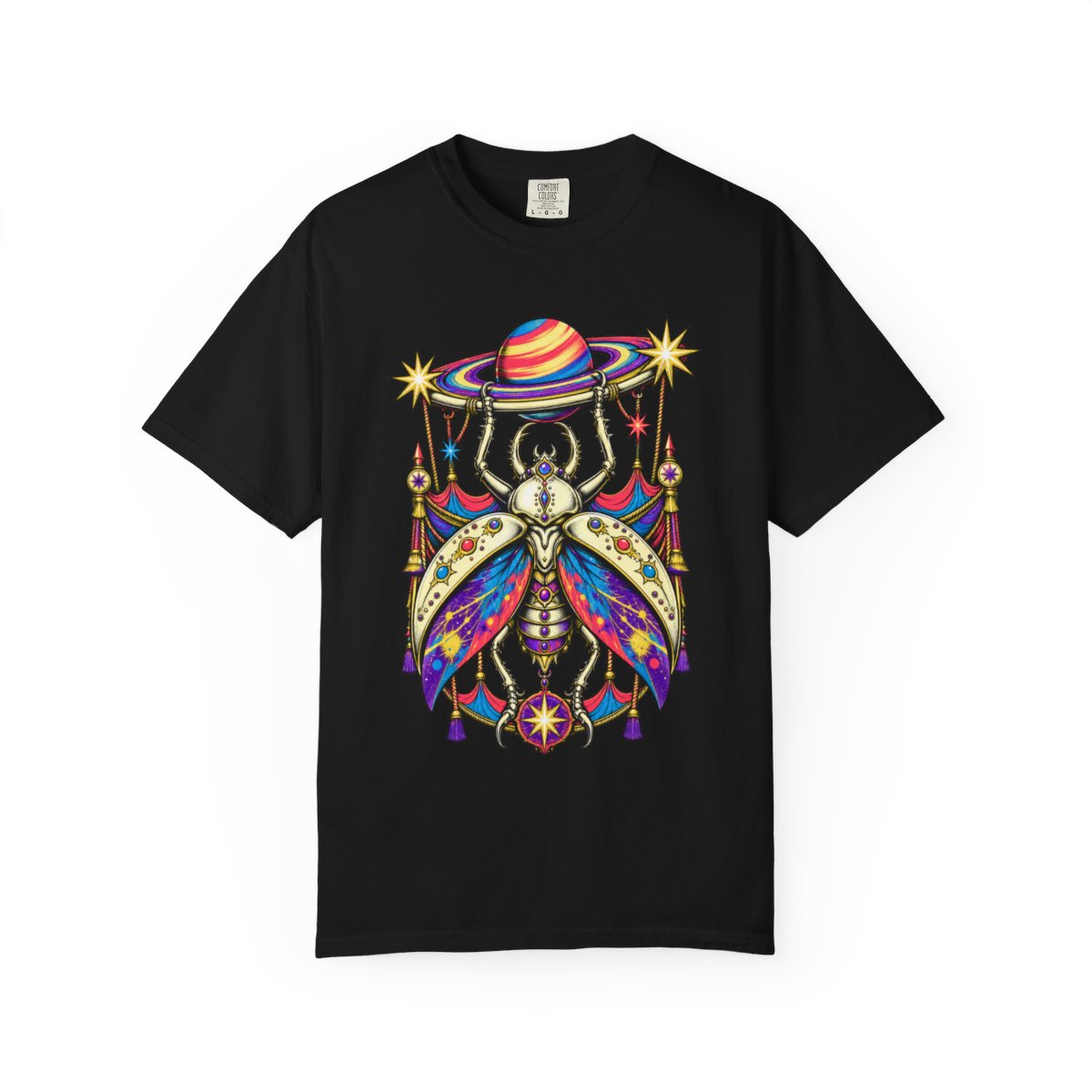 Saturn Beetle Trapeze Cosmic Sideshow Graphic Tee