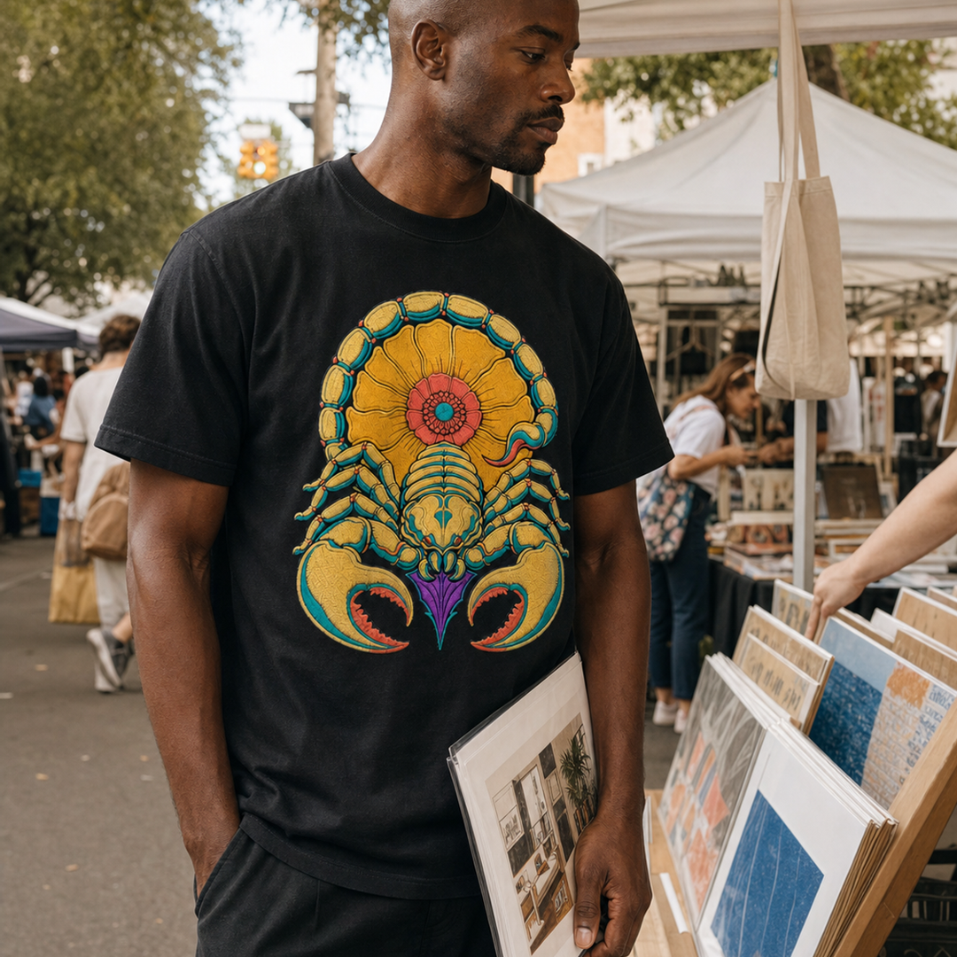 Scorpion Superbloom Embroidered Western Graphic Tee