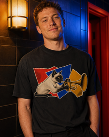 Siamese Cat Trumpet Hard-Bop Collage Graphic Tee