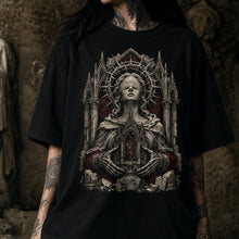 Thorn Halo Saint Heavy Oversized Gothic Tee