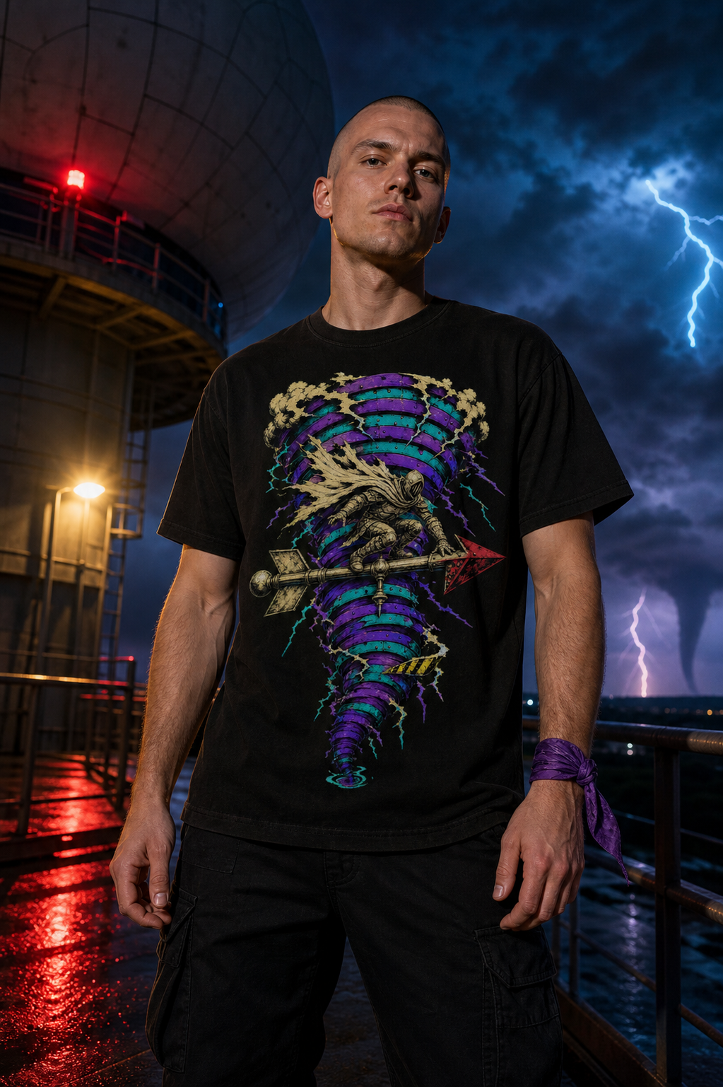 Tornado Outrider VHS Horror Graphic Tee