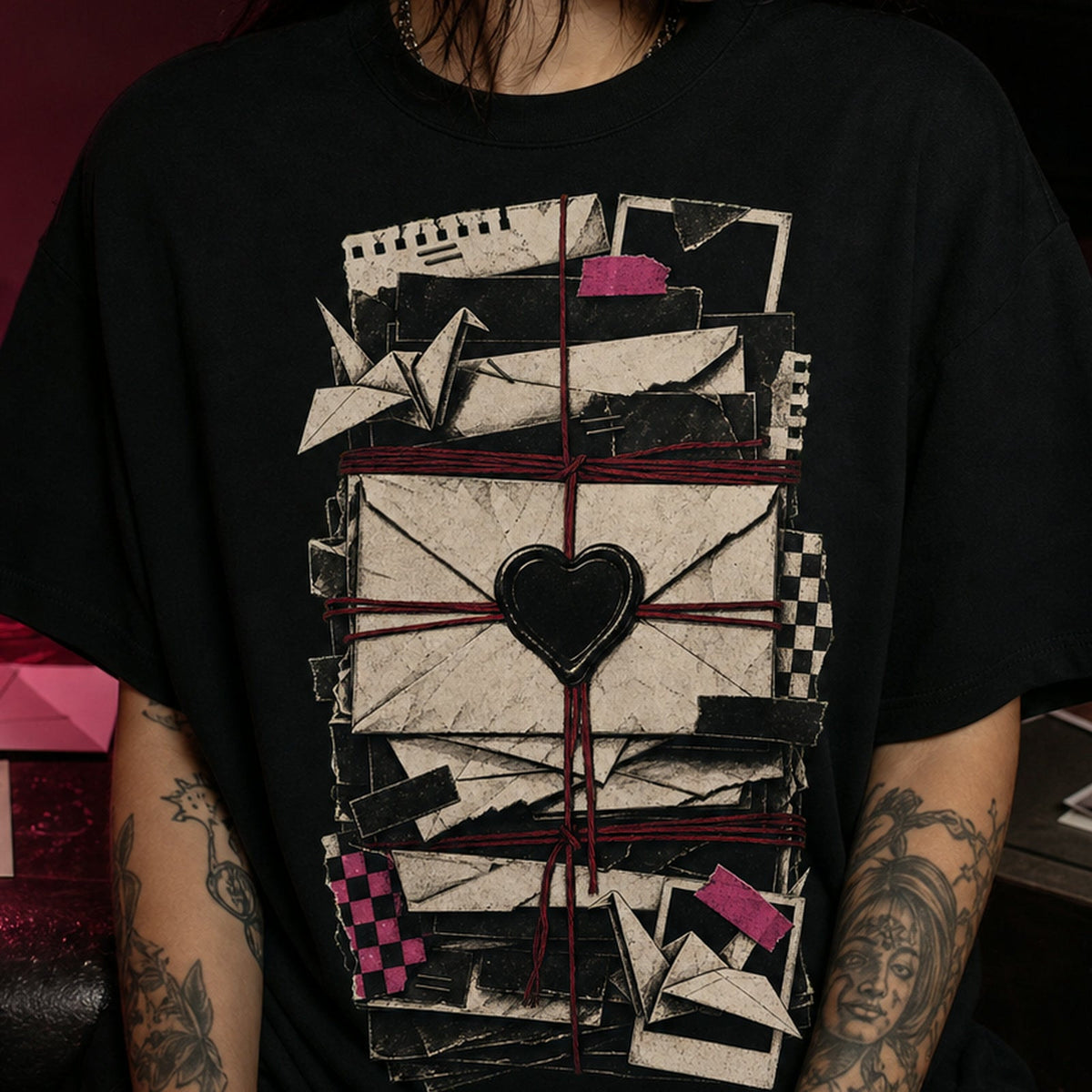 Unsent Letters Heavy Oversized Emo Tee