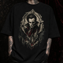 Vampire Ruin Portrait Heavy Oversized Gothic Tee
