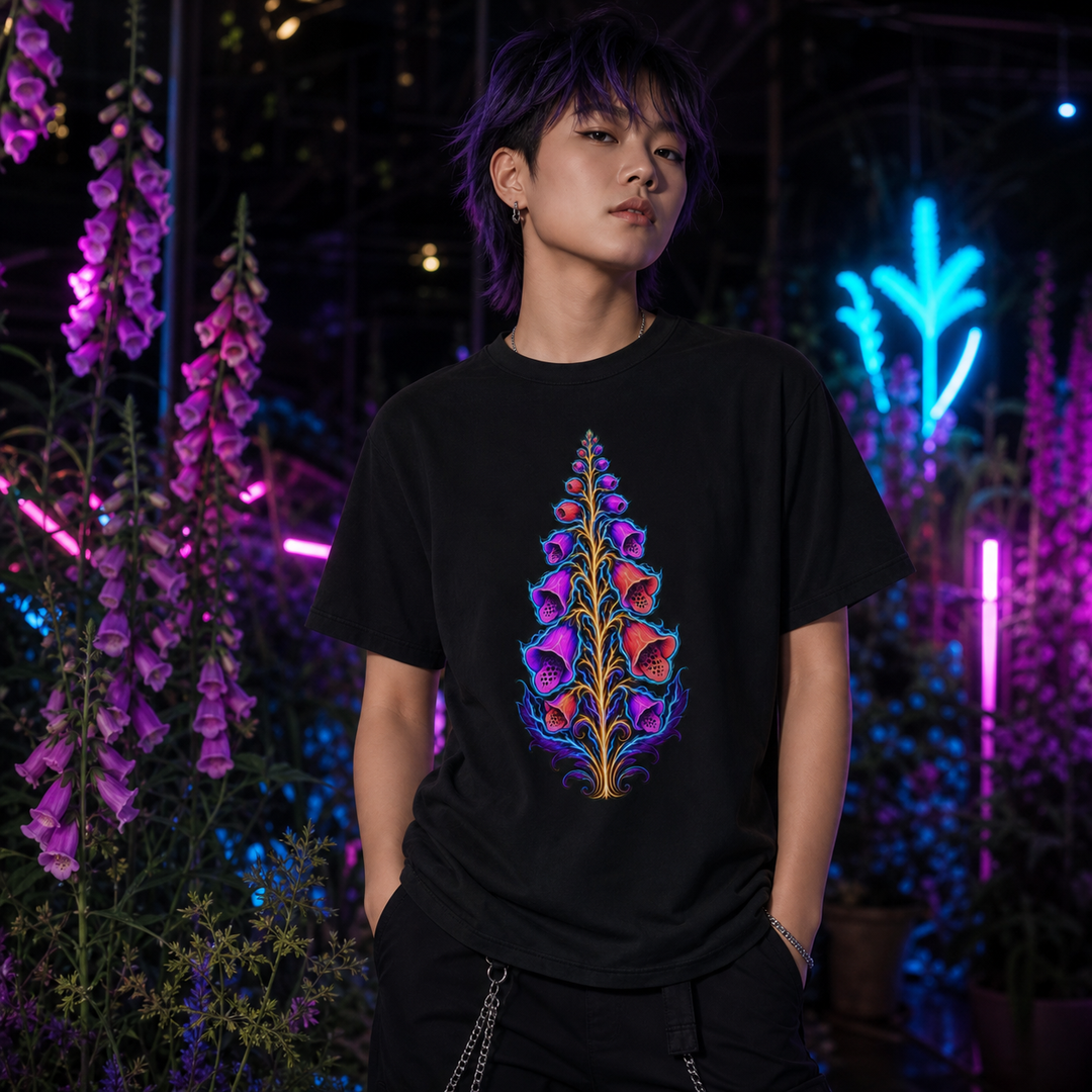 Voltage Foxglove Neon Graphic Tee