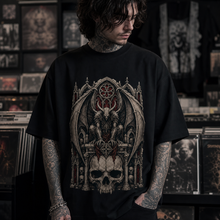 Winged Ossuary Guardian Heavy Oversized Gothic Tee